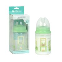 Babito ขวดนมคอกว้าง 8 oz - BPA-Free Wide Neck Baby Feeding Bottle, Happy Nature