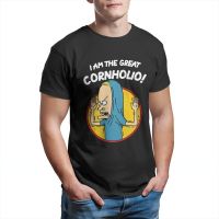 Cartoon Beavis and head Comedy Graphic Tshirt I Am The Great Cornholio Hipster Tops Male Fashion Casual Shirt Ropa Hombre XS-6XL