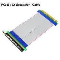 20CM PCI-E 16X to 16X Riser Card PCIe X16 Extender Flex Flexible Ribbon Extension Cable Adapter for Graphics Card Machine