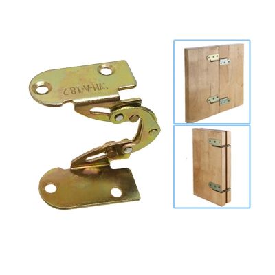 2pcs 180 degree flap hinge iron hidden folding hinge for Dining table desk bed bracket mechanism combination Furniture fittings Door Hardware Locks