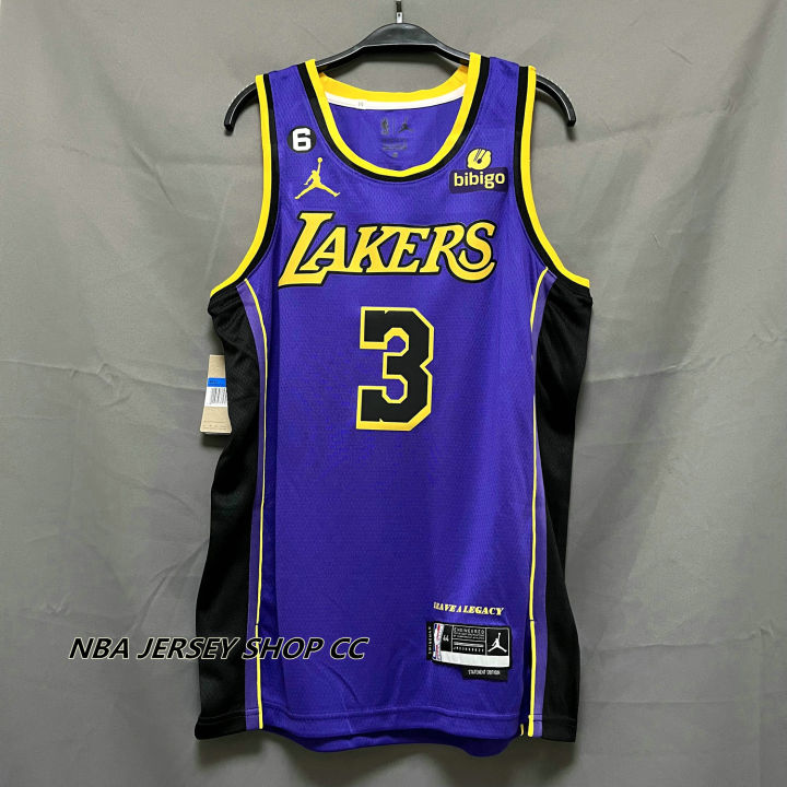 Los Angeles Lakers #3 Anthony Davis 2020 Purple Finals Stitched NBA Jersey