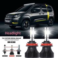 For Peugeot RIFTER 2018-2023 ไฟหน้า LED LAI 40w 6000k แสงสีขาว สําหรับรถยนต์