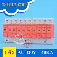 CHRMSHDG AC Surge Protector Device SPD-AC ยี่ห้อ CHRMSHDG ตัวป้องกันฟ้าฝ่า ไฟเกิน ป้องกันไฟกระชาก กระแสเกิน จากแผงเซลล์แสงอาทิตย์/ระบบ AC -2P รองดัน AC420V