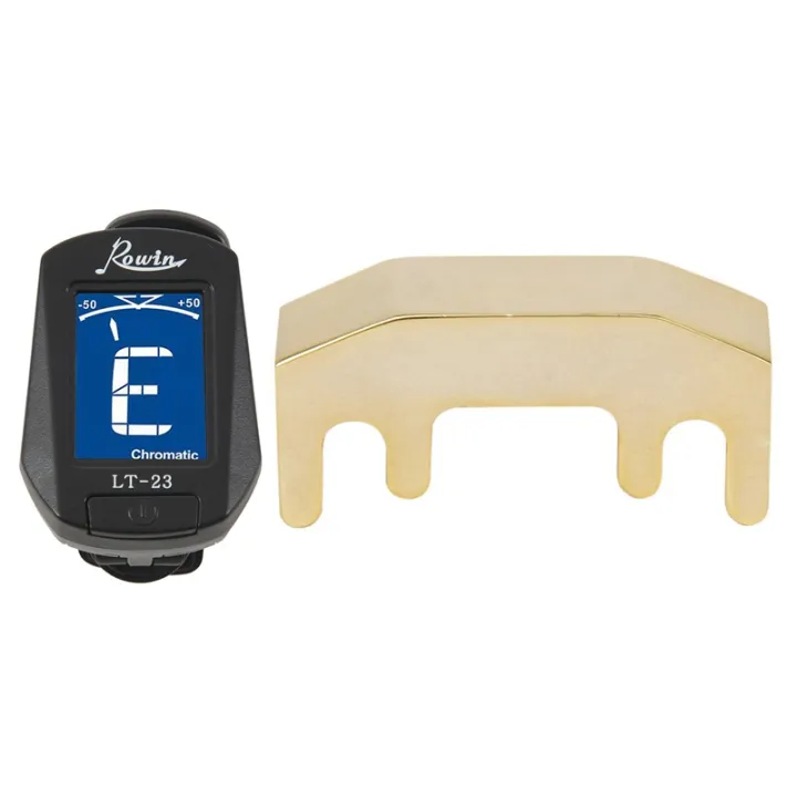 ROWIN 1 x Metal Violin Quiet Practice MuteGolden & 1x LT23 Acoustic