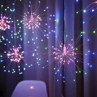 500 LED Firework Lamp Waterproof 8 Mode Explosion Star Christmas Fairy Lights Garland Garden Home Wedding Decoration EUUS Plug