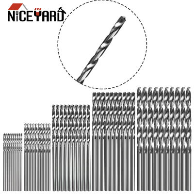 【Worth-Buy】 Niceyard ดอกสว่านเหล็กความเร็วสูงสว่านเคลือบไทเทเนียม1/1 5/2/2.5/3มม. 50ชิ้นอุปกรณ์เครื่องมือไฟฟ้า4241 Hss
