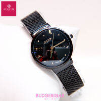 JULIUS นาฬิกาแบรนด์เกาหลี สายสแตนเลส รุ่น JA426s สายสีดำ(BLACK) หน้าปัดสีดำ(BLACK) BY BUDGERIGAR TIME