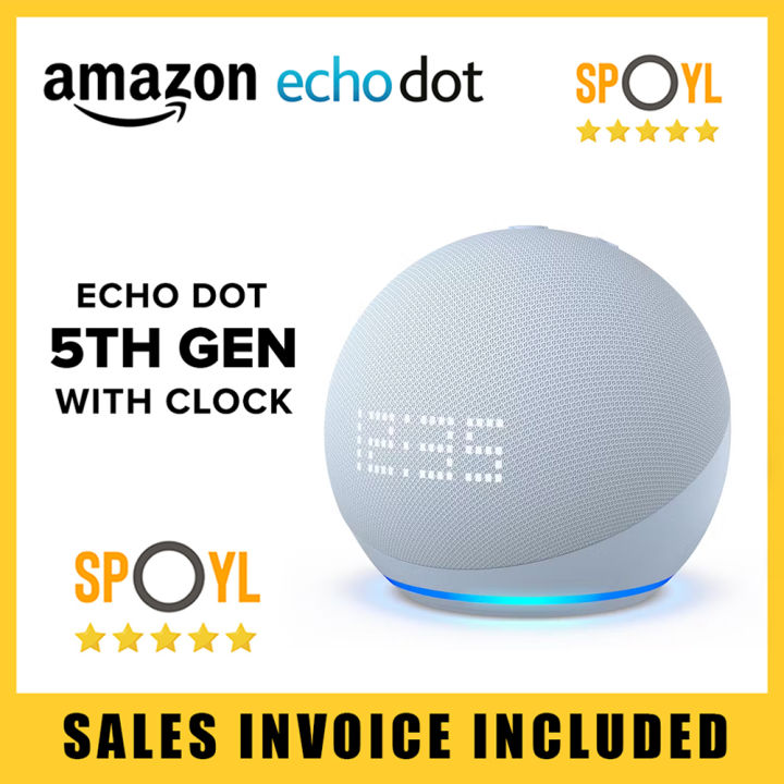 Amazon Echo Dot 4th and 5th Gen With Clock and Alexa / Echo Dot 4 Smart