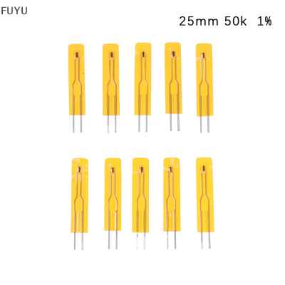 FUYU 10pcs NTC Thin Film Thermistor 2.5cm 5cm 3950 10K 50K 100K MF5B SMD 1% 5% เซ็นเซอร์อุณหภูมิ