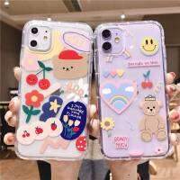 เคสซิลิโคน โทรศัพท์ลายการ์ตูนน่ารักๆ  iPhone13/13pro 13promax 13 mini 7 8 Plus X XS XR 11 11 pro 12 12 pro #301