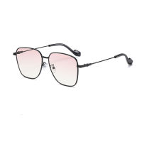 New Sunglasses Women Gradient Color Fashion Sunglasses Metal Large Frame Sunshade Glasses Female nd Design Shades