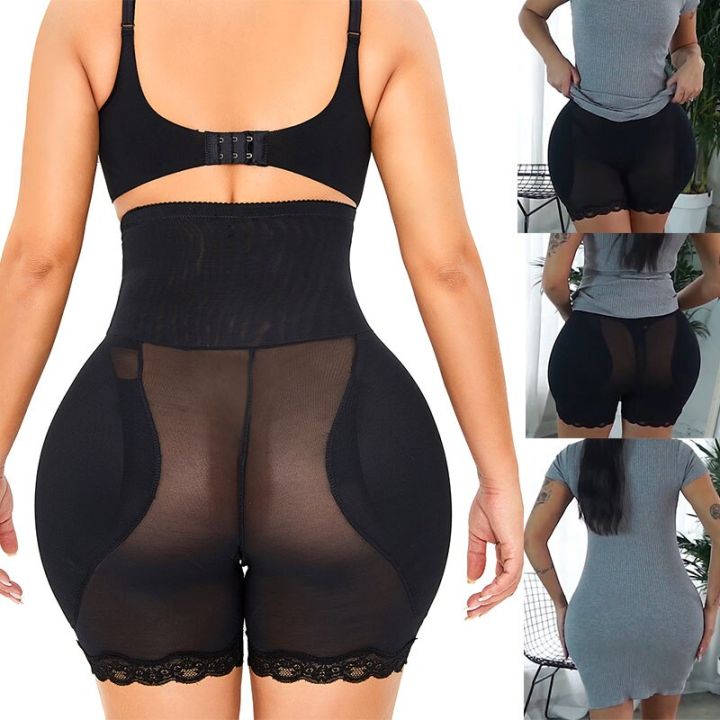 Butt Pads For Bigger Butt, Lace Butt Lifting Shapewear Thicker Tummy  Control Padded Underwear For Women