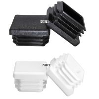 20Pcs/Lot White Black Plastic Square Steel Tube Insert Plug End Cap Cover Furniture Table Chair Feet Pad Glide Protector