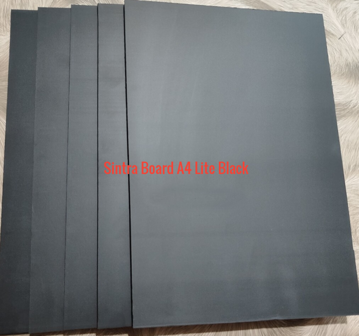 Sintra Board A4 BLACK original.3PCS EACH.Sintraboard (HIGH STANDARD) Quality Sintra Board PVC