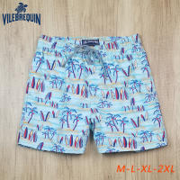 2023 Original Vilebrequin Beach Shorts Mens Volleyball Tourism Vacation Leisure Beach Surfing Quick Drying Loose and Fashionable Big Flower Pants VQ334