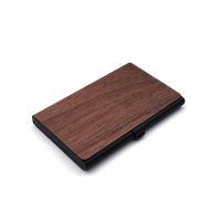 【CW】◇  Wood Office Business Card Holder Transparent Counter Top Display Desk Accessories hot