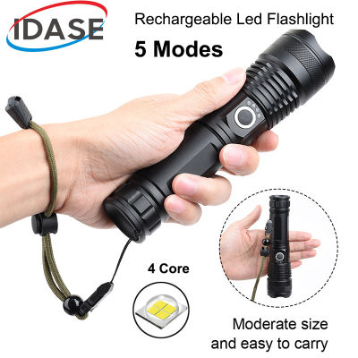 Powerful XHP70 Flashlight 5 Modes usb Zoom led torch lantern 18650 or 26650 battery Best for Camping Outdoor Emergency
