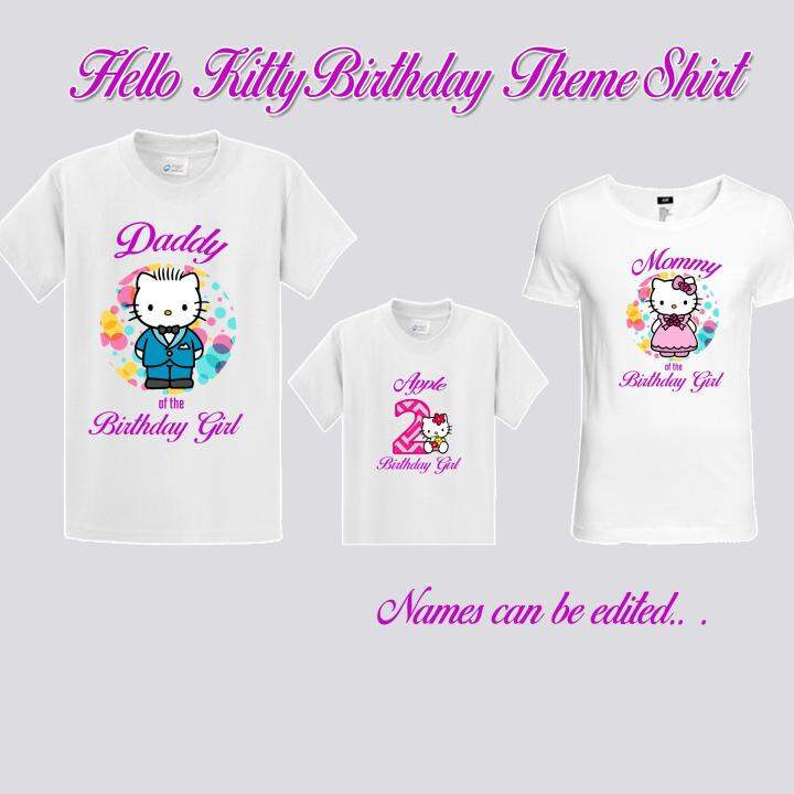 customize hello kitty family shirt (3 shirts) | Lazada PH