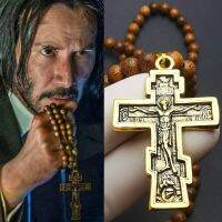 【LZ】♗✆  John Wick Baba Yaga Jesus Colar Cruz Pingente Liga Metal Cosplay Colares Jóias Acessórios