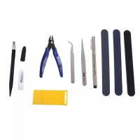 Gunpla Model Making Tools Kit for Car Model Building Making Tweezers Cut Polished Professional Tool