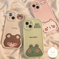 MissConnie เคสสำหรับ Vivo Y36 Y16 Y22 Y15s Y20 Y02 Y20s Y33s Y35 Y21s Y21 Y15A Y31 Y12 V23 V25E Y15 Y51 Y11 Y30 Y91 Y17 Y21A Y22s Y12i V23E กบตลกหมีการ์ตูนเคส V25