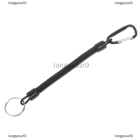 langyouzi9 1PC แบบพกพาตกปลา lanyard เชือกเรือตั้งแคมป์ carabiner Secure Lock Grip