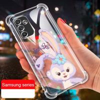 Samsung Galaxy A05s A05 A54 A14 A34 5กรัม A04 A04e A04s A24ทนทานน่ารักจาก Stellalou เคสซิลิกอนใสเสริมมุมอากาศฝาครอบตัวเครื่องป้องกันการตก