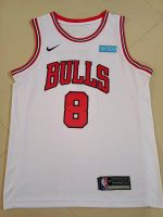 Ready Stock Newest Hot Sale Mens 2021-22 Chicago Bulls 8 Zach Lavine Swingman Jersey - White