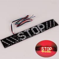 【CW】℡❍  1PC Motorcycle Flash STOP Indicator Lamp Brake Turn Driving Taillight DC12V Warning Accessories