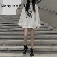 Marquise1997 เสื้อฮู้ด เสื้อแขนยาวอบอุ่น หลวมและสบาย น่ารัก คลาสสิค สไตล์ ทันสมัย WWY23000KU 41Z231008