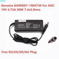 GA90SD1-1904730ของแท้19V 4.73A 90W 7.4x5 0อะแดปเตอร์ AC มมสำหรับฟิลิปส์ AOC ทั้งหมดในเครื่องชาร์จแหล่งจ่ายไฟหน้าจอคอมพิวเตอร์