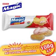 Combo 3 Cây Bánh JACK N JILL MAGIC CREAM Cracker Kem Bơ Đậu Phộng Kem Phô