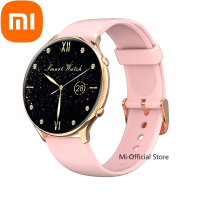 Xiaomi 2022แฟชั่นผู้หญิงดูสมาร์ทเต็มสัมผัส Round Screen อุณหภูมิของร่างกายเครื่องวัดชีพจรสุภาพสตรี Smartwatch Android IOS