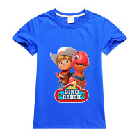 Dino Ranch Boy S Half Sleeve Kids 100% Cotton Bottoming Shirt Summer Tshirt Bottoming Shirt Kids Cotton Tshirt