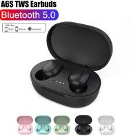 A6S TWS Bluetooth Earphones Wireless Headphones Fone  Noise Stereo Sound Cancelling Earbuds With Mic Bluetooth Gaming Headset Over The Ear Headphones