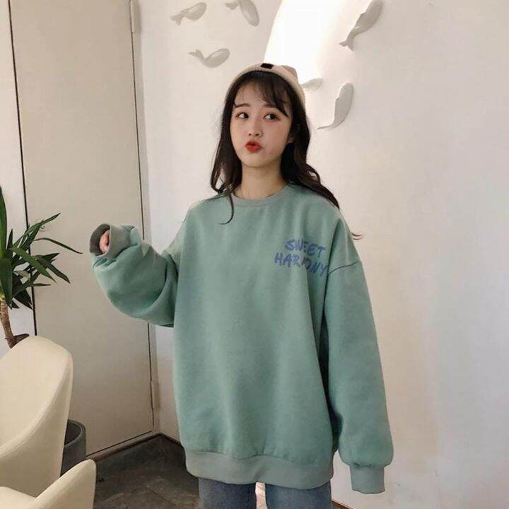 Sweater hoodie wanita top lazada