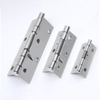 2pcs Spring Hinges Stainless Steel DIY Household Hardware Cabinet 2/3/4Inch Self Closing Spring Door Internal Hinge Tools