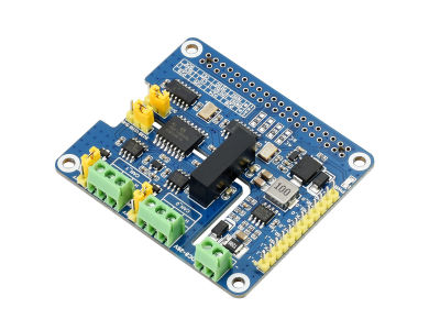 Waveshare 2-Channel Isolated CAN FD Expansion HAT สำหรับ Raspberry Pi,รองรับ CAN FD,วงจรป้องกันออนบอร์ดหลายตัว