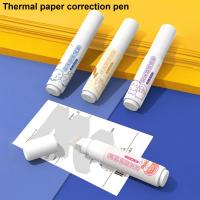 1 Set Thermal Paper Eraser Correction Pen Quick Drying Privacy Information Protection Mini Thermal Sensitive Paper Eraser Pen Correction Liquid Pens