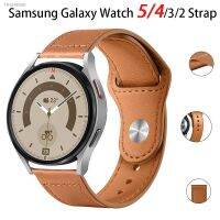 ☼❍ Leather Strap for Samsung Watch 6/4/5 40 44mm 43mm Pro 45mm bracelet 20/22mm Band for Galaxy Watch 4 Classic/Active 2/3 42 46mm