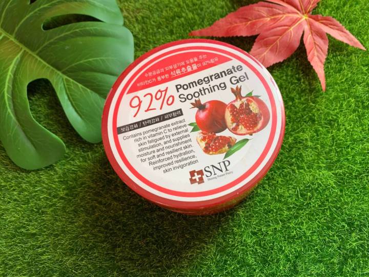 snp-pomegranate-soothing-gel-เจลบำรุงบำรุงผิวหน้าและผิวกาย-สารสกัดจากทับทิม-92-เกาหลี