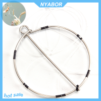 NYABOR 【FAR】ชุดเครื่องมือจับปูกับดักจับกุ้งตกปลาแบบพกพา6วง1ชิ้น