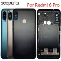 【☸2023 New☸】 SRFG SHOP สำหรับฝาครอบ Xiaomi Redmi 6 Pro ฝาครอบด้านหลังที่อยู่อาศัย Xiaomi Mi A2 Lite ฝาครอบด้านหลัง