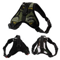 Durable Nylon Dog Harness Reflective Adjustable Big Dog Harness Dog Walk Out Harness Vest Collar For Small Medium Large Dogs