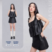 CARA Áo kiểu nữ Zahra dáng peplum hai dây chất tafta đứng form hiện đại