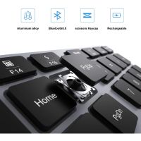 New 35 - Keys Aluminum Wireless Numeric Keypad Dual System Rechargeable Ultra-Silent External Numeric Pad Laptop