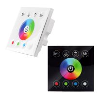 DC12V-24V RGB / RGBW Wall Mounted Controller Glass Panel Dimmer for LED Strips Lamp