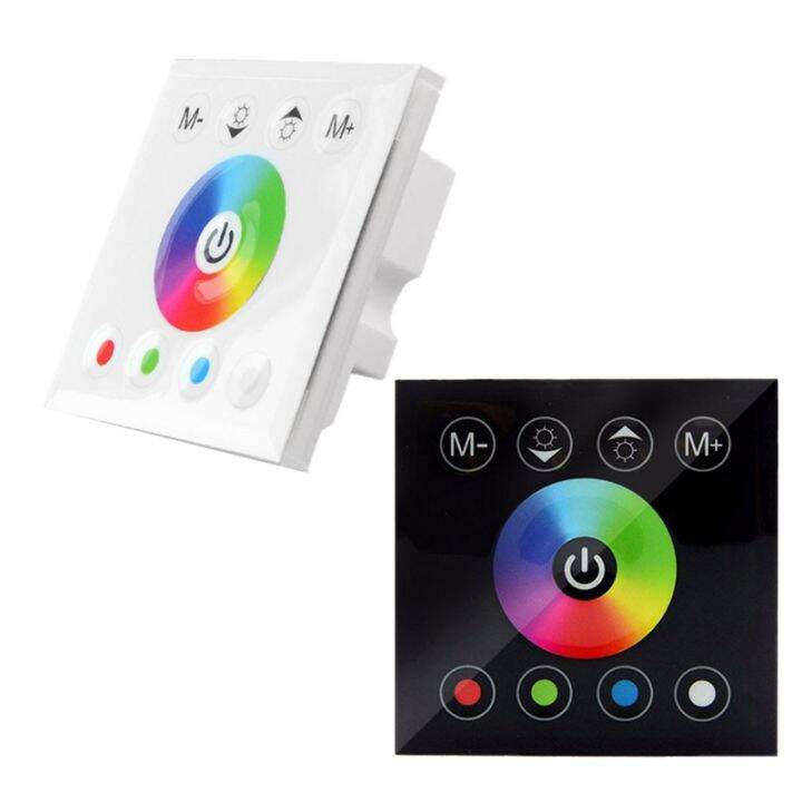 dc12v-24v-rgb-rgbw-wall-mounted-touch-panel-controller-glass-panel-dimmer-switch-controller-for-led-strips-lamp