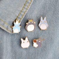 7 Style Totoro Anime Badges Cartoon Animals Brooches Totoro Family Metal Pins Jackets Lapel Pin Backpack Button Jewelry Kid Gift Fashion Brooches Pins