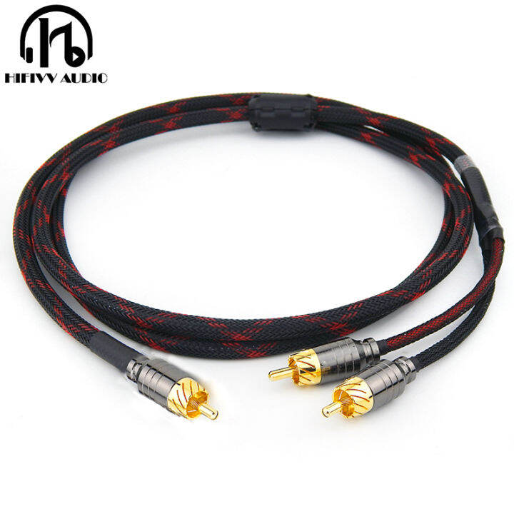 Subwoofer Audio Cable HIFI Audio HIFI RCA Cable Audio Signal Wire JACK